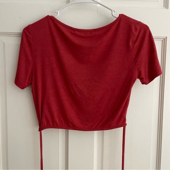 Oak and Fort Cropped Tee with Waist Ties - Picture 5 of 7